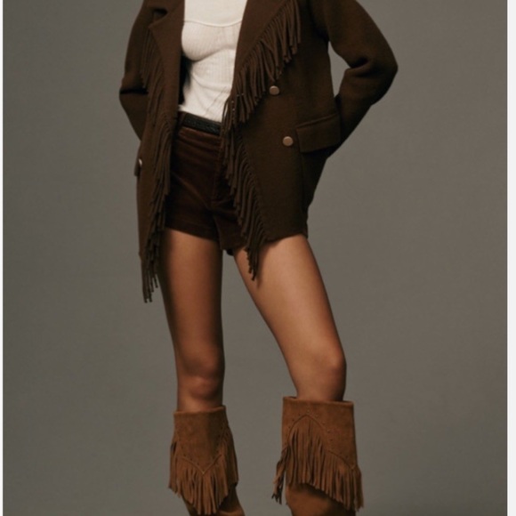 Anthropologie Jackets & Blazers - Anthropologie NVLT knit fringe blazer coat/cardigan